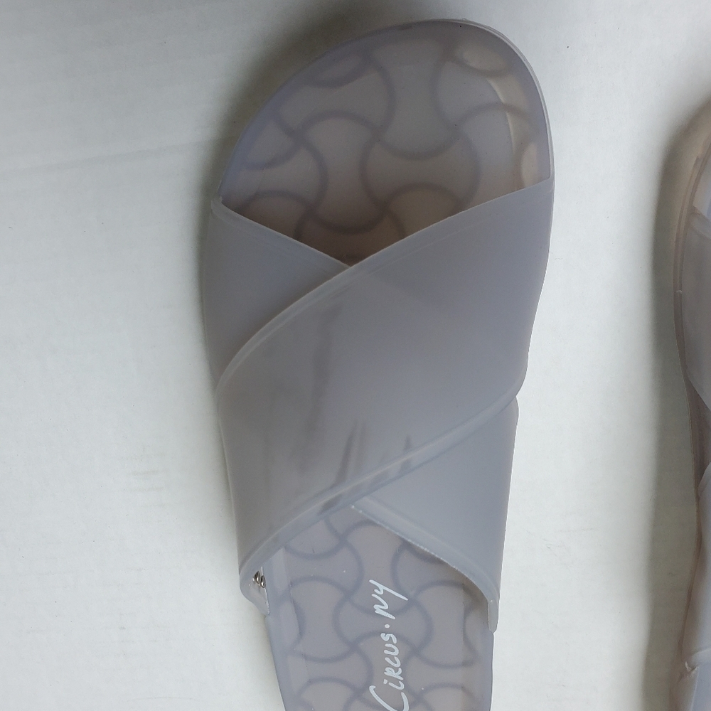 Circus by Sam Edelman White Jelly Slip On Sandals Size 8 - Picture 6 of 6